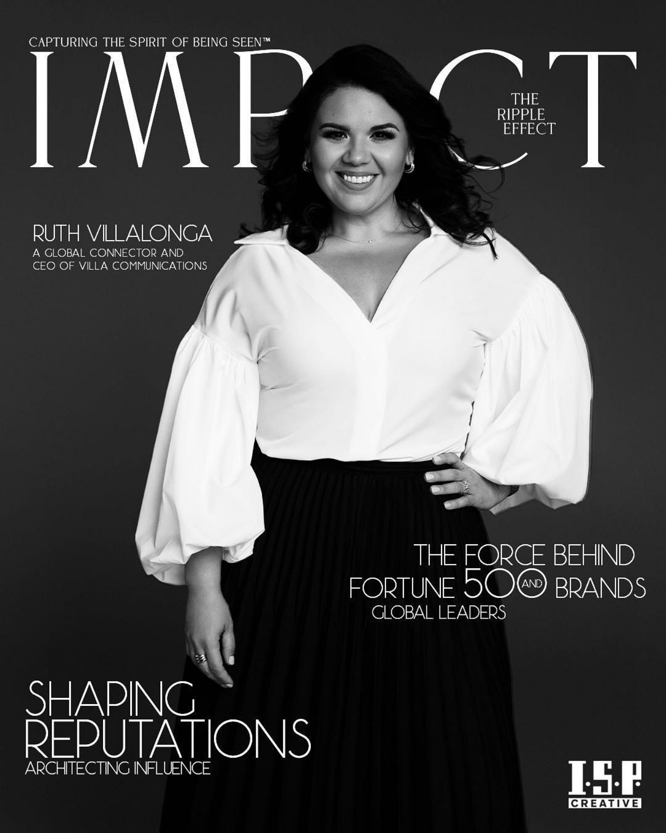 Ruth Villalonga on the cover of IMPACT magazine